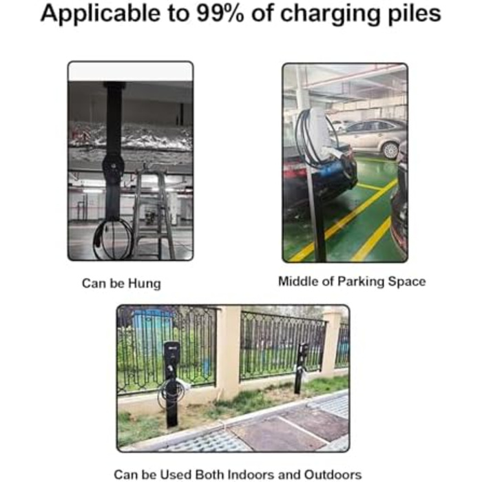 CZYGPHY EV Charging Port Base, Outdoor EV Charging Stand, Weatherproof Charging Station Base Floor Mount All Weather Electric Vehicle Stacking Stainless Steel (Black), CZYGPHY EV Charging Port Base, Outdoor EV Charging Stand, Weatherproof Charging Station