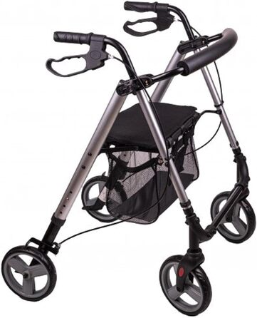 Срібло, 6400 г Чорний/Срібло, 51112 Ultralight Rollator