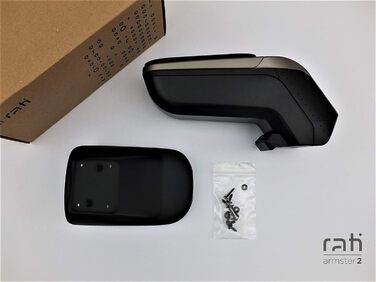 Підлокітник Rati Armster2 підходить для VOLKSWAGEN e-UP 2013- (тільки електрична версія) Центральний підлокітник з відсіком для зберігання, ідеально підходить для центральної консолі SILVER EDITION & POCKET