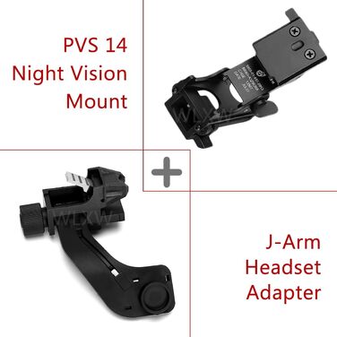 Для приладу нічного бачення PVS-14 PVS-7 J Arm Adapter PVS 14 Mount For Fast M88 Mich Helmet (Black) Ab