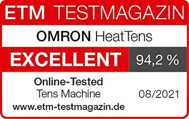 Апарат для терапії болю OMRON HeatTens - TENS із заспокійливим теплом для полегшення болю в м'язах та суглобах TENS Heat Single