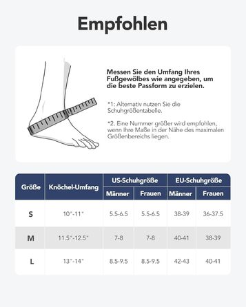 Бандаж для гомілковостопного суглоба Fitomo, регульований бандаж для гомілковостопного суглоба зі знімним стабілізатором, бандаж для стопи при підошовному фасціїті, артриті, ACL, болю в суглобах, п'яткова шпора, спорт, ука біла смуга M