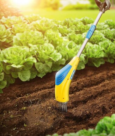 ГЛОРІЯ Гарденбой ПЛЮС Електричний нижній подрібнювач Культиватор/садова мотика та культиватор з робочою глибиною 8 см Для розпушування грунту