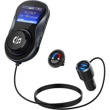 Модулятор PNI Valentine F800 Bluetooth, MP3-плеєр, FM-передавач, слот Micro SD, подвійний USB, QC3.0