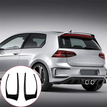 Для VW Для Golf 7 GTD GTI R400 Подовжувач заднього бампера Спліттер Canard Протитуманні фари Оздоблення 2012-2015 (колір Верхня частина)