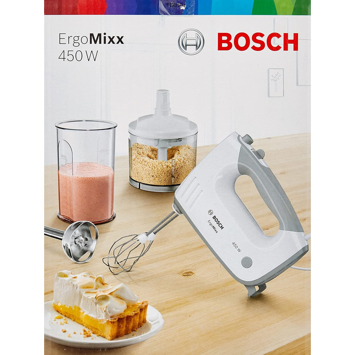 Побутова техніка Bosch MFQ36480, Пластик, Біла одинарна