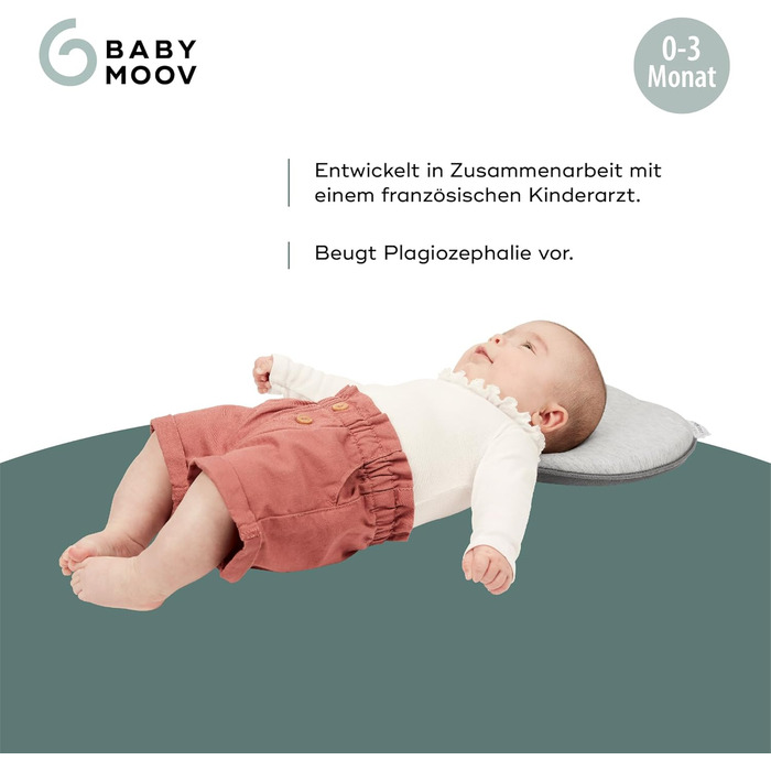 Подушка Babymoov Lovenest Original Smokey Baby проти плагіоцефалії, від франц. Розроблено та запатентовано педіатром, 0-4 міс