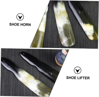 Підйомник взуття Shoehorn Shoehorn Shoehorn Практичний черевик для кишенькового інструменту Shoehorn Durable Shoehorn Natural Horn Shoe Lifter Extended Trumpet, 3 шт.