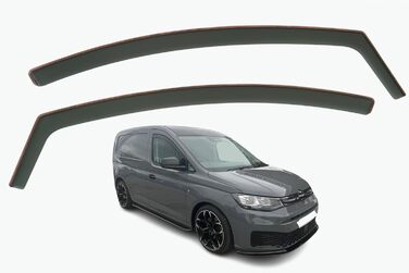 Комплект з 2 вітрових дефлекторів сумісний з Volkswagen Caddy 2021, 2022, 2023, 2024, 2025, 2026.