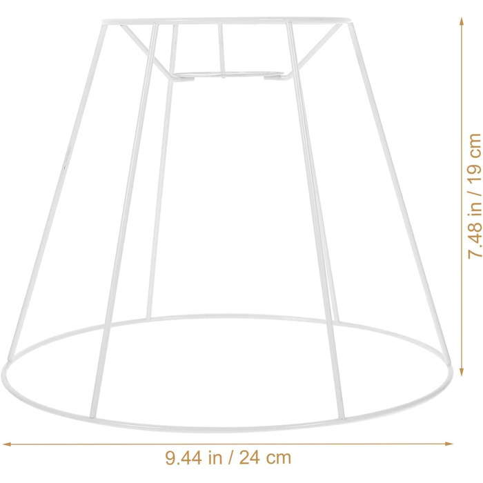 Ангойлейний підвісний світильник Рама абажура Порожня кільцева рама Металева дротяна рама Люстра Підвісний абажур Заміна лампи своїми руками Заміна абажура Настінний світильник Настільна лампа Торшер - білий