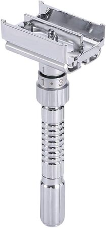 Ручна бритва Ashey Safety Razor, регульована класична безпечна бритва Sharp Wet Shaver з 2-сторонньою головкою леза для чоловіків Безпечна бритва