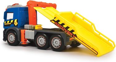 Евакуатор Dickie Toys Action Truck Recovery з машиною, з рухомим краном, звуковим та світловим сигналом, евакуатор для дітей від 3 років 203745016 Синій/жовтий