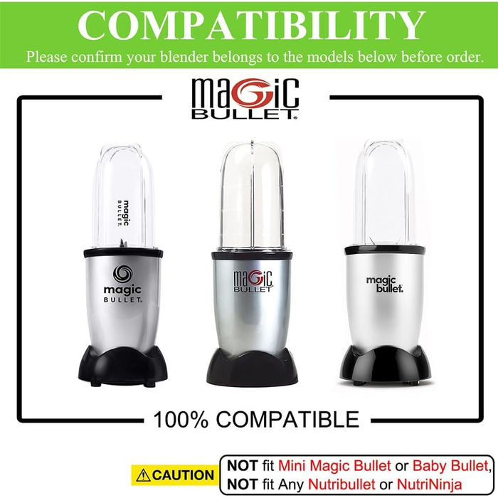 Змінні леза соковижималки для блендера Magic Bullet, блендера для смузі Nutribullet 250 Вт, лезо смузі-машинки (зверніть увагу, що не підходить для GOURMETmaxx Mr. Magic), 3