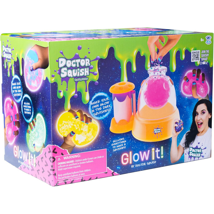 Доктор Сквош Glow It від Squishy Maker Station Glow It