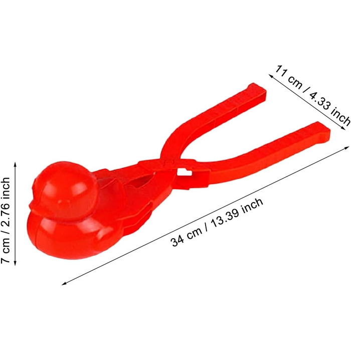 Інструмент для виготовлення сніжок Tmianya з 4-х штук, мультяшна качка, кліпса для виготовлення сніжок, сніг, Різдво, боротьба зі сніжками та дорослі взимку, на відкритому повітрі, 4 кольори 1785Jhir (жовтий, один розмір) Один розмір жовтого кольору