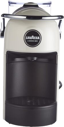 Кавоварка Lavazza A Modo Mio, Jolie з 64 капсулами Crema e Gusto в комплекті, капсульна машина для приготування кави вдома як в барі, 1250 Вт, 0,6 літра, кольорова біла кавоварка капсули