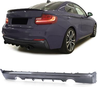 Задній дифузор Performance Carbon Look підходить для BMW 2 Series F22 F23 M235i 240i