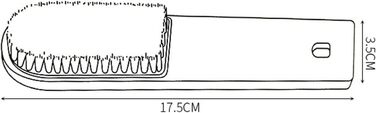 Щітка для взуття TRASKA Schuhbrste Пластикова м'яка щітка для чищення волосся Побутова багатофункціональна маленька щітка Щітка для взуття з довгою ручкою М'яке волосся Побутова SHO (колір помаранчевий)
