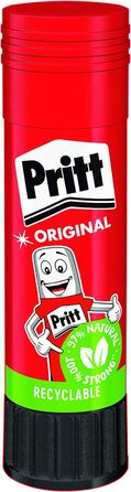 Клей-олівець Pritt, безпечний і зручний для дітей клей для мистецтва та рукоділля, міцний клей для шкільного та канцелярського приладдя, ручка Pritt 4x22 г