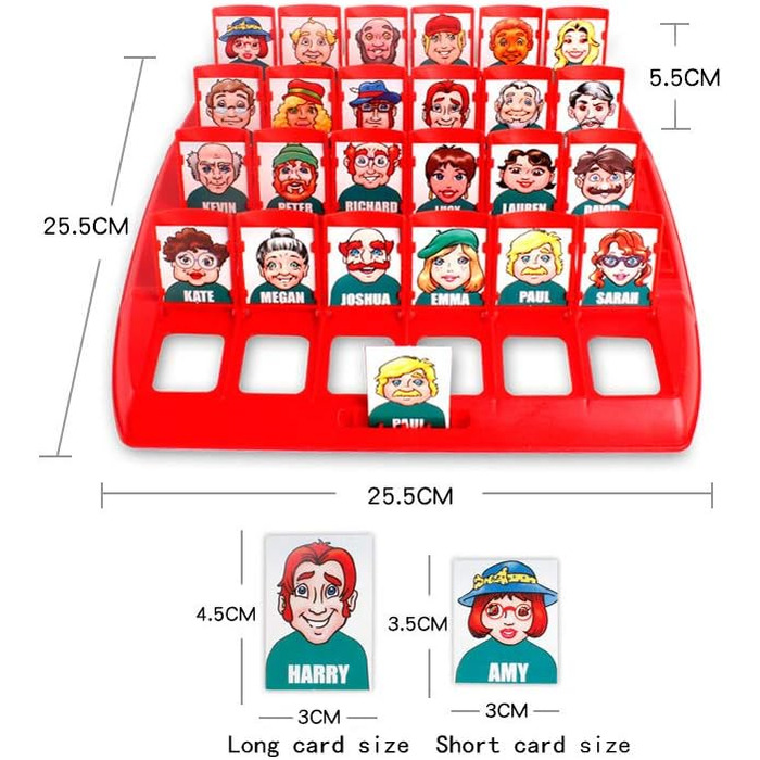 Хто це Кумедна гра-відгадка Настільна гра Батьки-дитина Інтерактивна іграшка Логічне мислення Настільне дозвілля, гра для дітей раннього віку, сімейні ігри-відгадки (англійська версія)