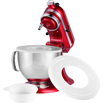 Кришка чаші міксера для міксера KitchenAid з нахиленою головкою 4.5-5 кварт, міксер у зборі, кришки чаші, захист від бризок кришки для змішування, конструкція з відкритим центральним отвором (2 шт. и) підходить для нахилу головки 4.5-5 кварт