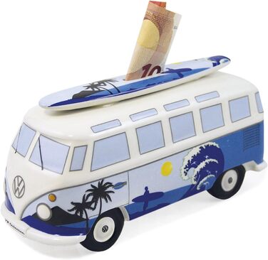 Скарбничка Volkswagen з дошкою для серфінгу в дизайні T1 Bulli Bus Samba (Surf/Blue)