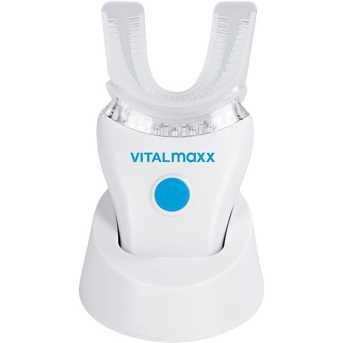 Зубна щітка VITALmaxx Sonic 360 автоматична 3в1 6 шт. 3,7 В білий