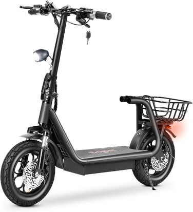 Електричний самокат E Scooter Електричний самокат для дорослих E Scooter 48V 11AH Електричний самокат зі світлодіодним світлом, електричний самокат 12 пневматичні шини, M5 Pro