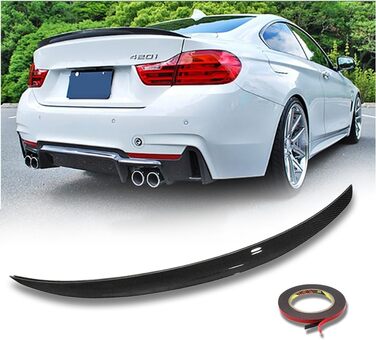 Задній спойлер MpTuned MpTuned Carbon Look Performance, підходить для 2-дверного купе BMW 4 Series F32 20142019 420i 428i 430i 435i 440i Задня спойлерна кромка