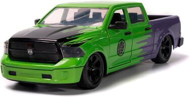 Фігурка Халка Marvel з моделлю автомобіля 2014 Dodge Ram 1500 - набір з колекційної фігурки Месників Marvel (6 см) та іграшкового автомобіля (20 см) для фанатів Marvel та дітей віком від 8 років і старше