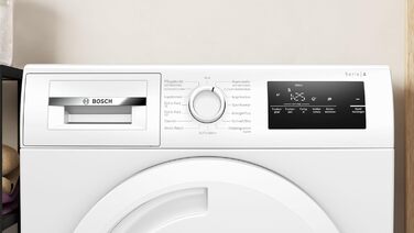 Сушарка Bosch Home Appliances WTN83203 Series  до 4, 8 кг з антивібраційною конструкцією більшою стабільністю, чутливою системою сушіння