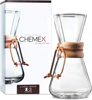 Крапельна кавоварка Chemex 1 -3 чашки 440 мл Прозора