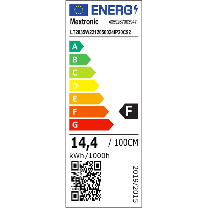 Світлодіодна стрічка Mextronic 24В тепла біла/LED стрічка (2200k), 72 Вт, 500 см, IP20