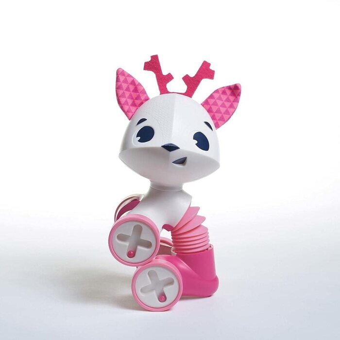 Ігрова фігурка Tiny Love Rolling Toys Fawn, мила іграшка на колесах з корпусом гармошки та безліччю варіантів розваг та ігор, підходить для дітей від 0М, оленяча Флоренція, різнокольорова