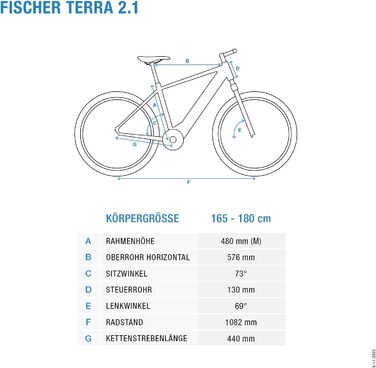 Електричний велосипед Terra 2.1 для чоловіків та жінок, висота 48 см, двигун заднього колеса 45 Нм, батарея 48 В, чорний матовий, 27,5 дюймів