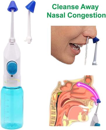 Стоматологічний іригатор порожнини рота KEDUODUO Портативний водяний флоссер для зубів з назальними іригаторами Water Mouth Clean Oral Jet Носовий водонепроникний очищувач
