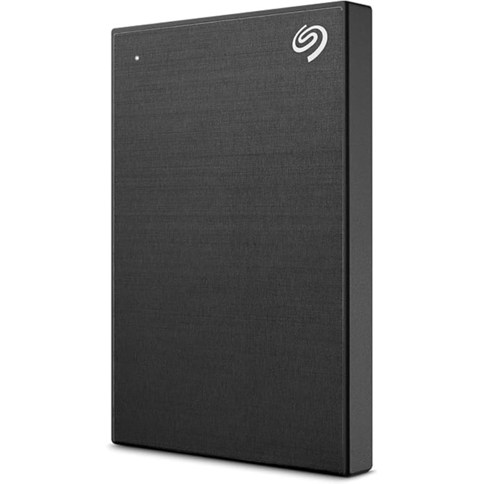 Портативний зовнішній жорсткий диск Seagate One Touch на 2 ТБ, апаратне шифрування з доступом за допомогою пароля, для ПК, ноутбуків і Mac, USB 3.0, чорний, 2 роки гарантії, номер моделі STKY2000400, чорний тканинний портативний жорсткий диск на 2 ТБ - Бі