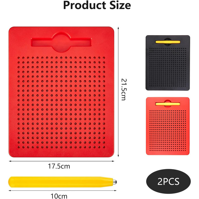 И маленька магнітна сталева кулькова дошка для малювання, магнітна дошка для малювання, магнітна дошка для малювання, дошка для малювання з ручкою, магнітна дошка для малювання дітей, 2 шт.