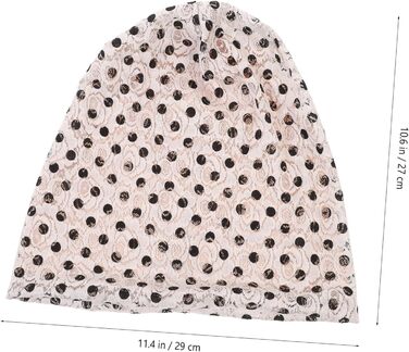 Кепка Holibanna Elastic Dot Lace Cap для вагітних, дихаюча шапка для вагітних на літо, бежевий довільний колір