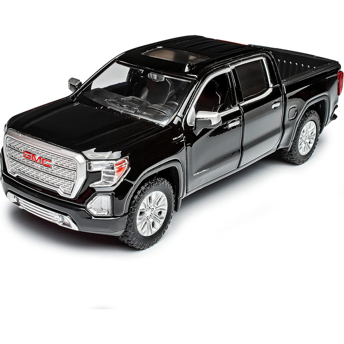 НОВИЙ G*M*C Sierra 1500 Denali Crew Cab Pick-Up Black 2019 1/27 1/24 Motormax Модель автомобіля з індивідуальним номерним знаком