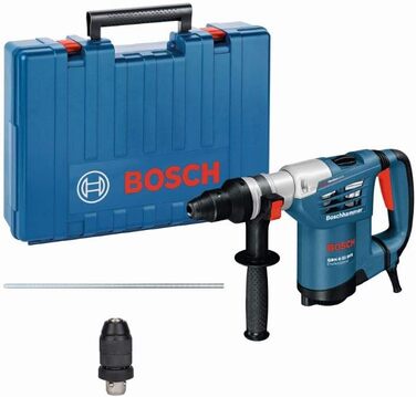 Перфоратор Bosch Professional GBH 4-32 DFR (вкл. патрон SDS змінний патрон SDS-plus, додаткова рукоятка, швидкозатискний патрон 13 мм, кейс для перенесення)