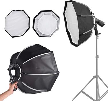 Фотографія Фото Відео Студія Softbox Flash Light Світлорозсіювач освітлення Ks65 65 см Портативний універсальний ліхтарик з перекидним спалахом Softbox для камери Верхній ліхтарик