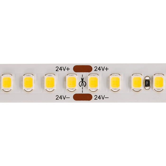 Світлодіодна стрічка iluminize White Eta 180, 8,7 Вт/м, 10 мм, 24 В - висока ефективність (3000K IP20)