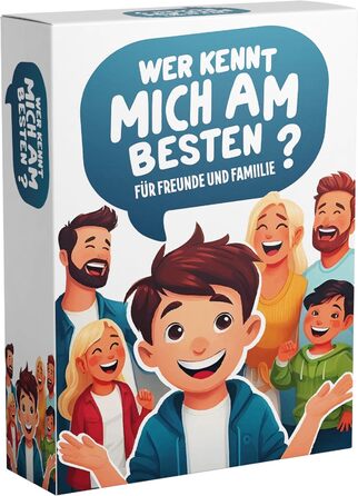 Хто знає мене найкраще - Весела гра для всієї родини та друзів Із захопливими завданнями та запитаннями Сімейна гра, карткова гра, настільна гра Для батьків, дітей та друзів