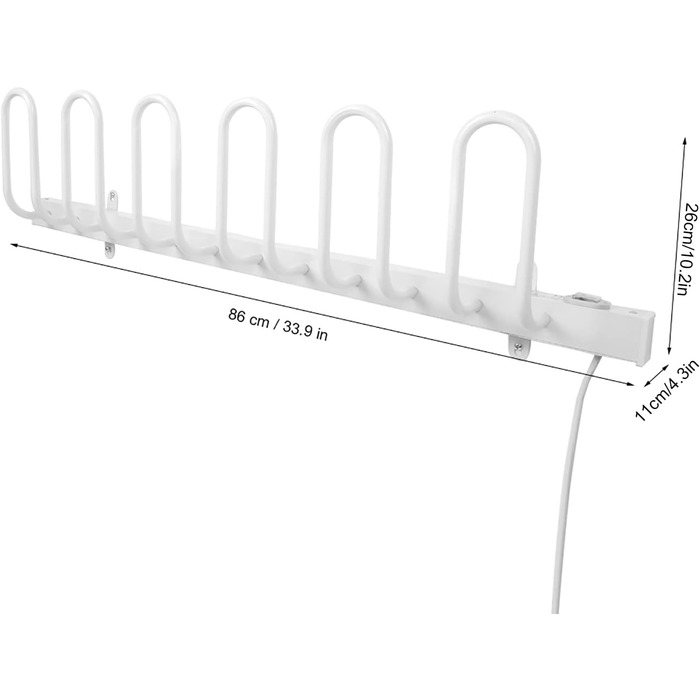 Настінна електрична сушарка для взуття Joyzan, опалення Побутова сушарка для взуття Стійка для машини Органайзер Зимова грілка для взуття Шоломи Тенісне взуття Робочі черевики Європейська вилка 220 В