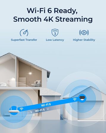 Зовнішня батарея для сонячної камери спостереження 4K, нічне бачення ColorX, широкий кут огляду 180, 8-мегапіксельна бездротова IP-камера WLAN, дводіапазонний Wi-Fi 6, виявлення PIR та AI, водонепроникність IP66, із сонячною панеллю, 4 Pro