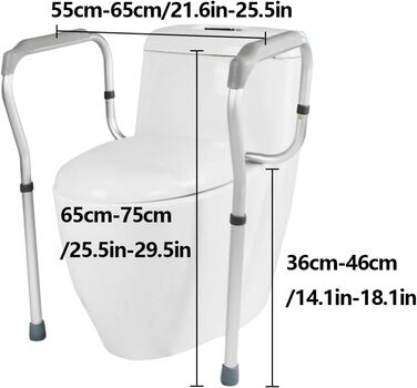 Поручень для унітазу для людей похилого віку З легким встановленням, ручка для душу, поручні для людей похилого віку, поручень, поручень з нержавіючої сталі, вантажопідйомність 180 кг