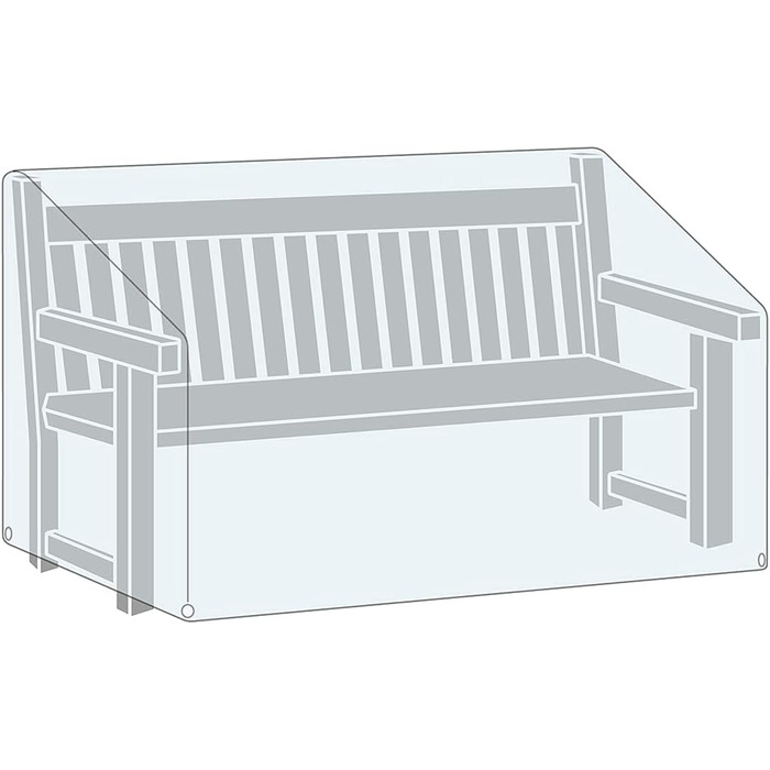 Чохол для садової лавки Plane B захисний чохол для садової лавки чохол для садової лавки водонепроникний, стійкий до ультрафіолету та вітрозахисний захисний чохол для 2-місної лавки (120x60x60/80см)