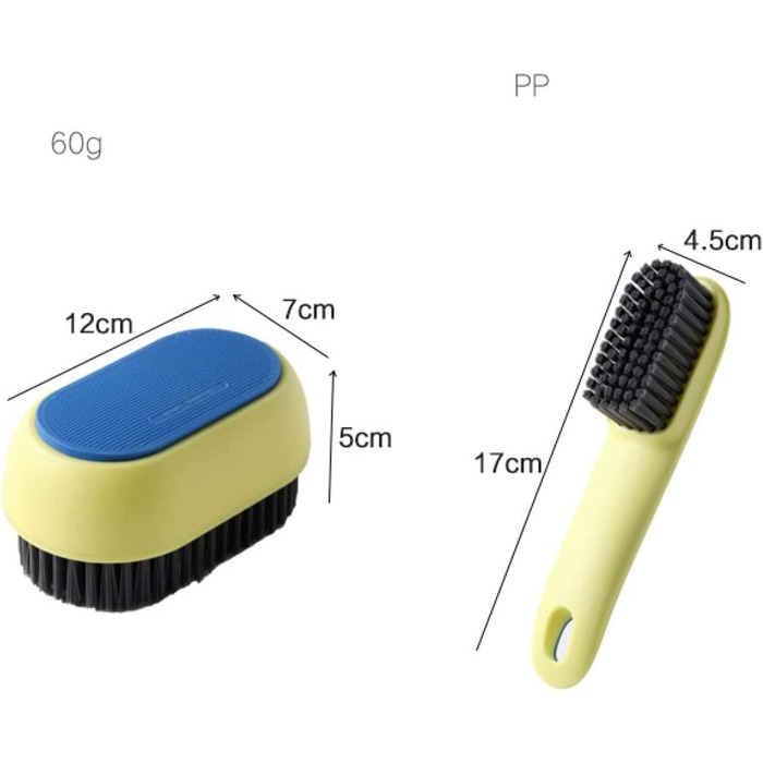 Щітка OUSIKA 2 шт. и Щітка для взуття Щітка для взуття з довгою ручкою Щітка для прання м'якого волосся Щітка для чищення взуття