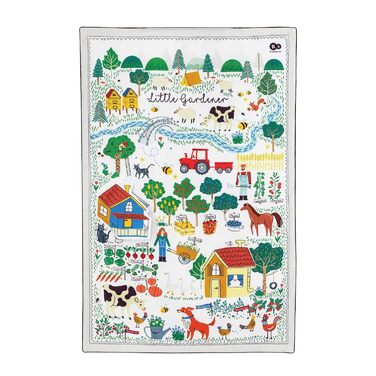 Ковдра Kinderkraft Play Blanket Adventure Blanket, ігровий килимок з ігровою аркою, ковдра для повзання, іграшки, запальничка, 20 кульок у наборі, функція манежу, подушка, з перших тижнів життя, 0 - 2 роки (маленький садівник, неодружений)